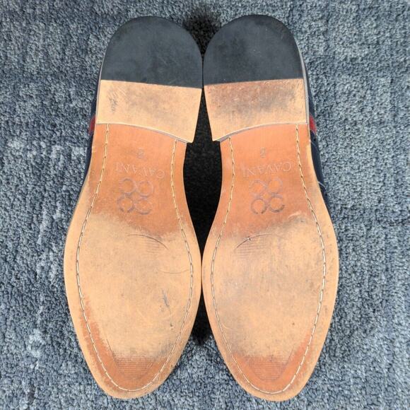 Cavani Men Ethan Brogue Navy Wine Leather Suede Oxford Wing Tip Dress Shoes US 8 - Picture 6 of 11